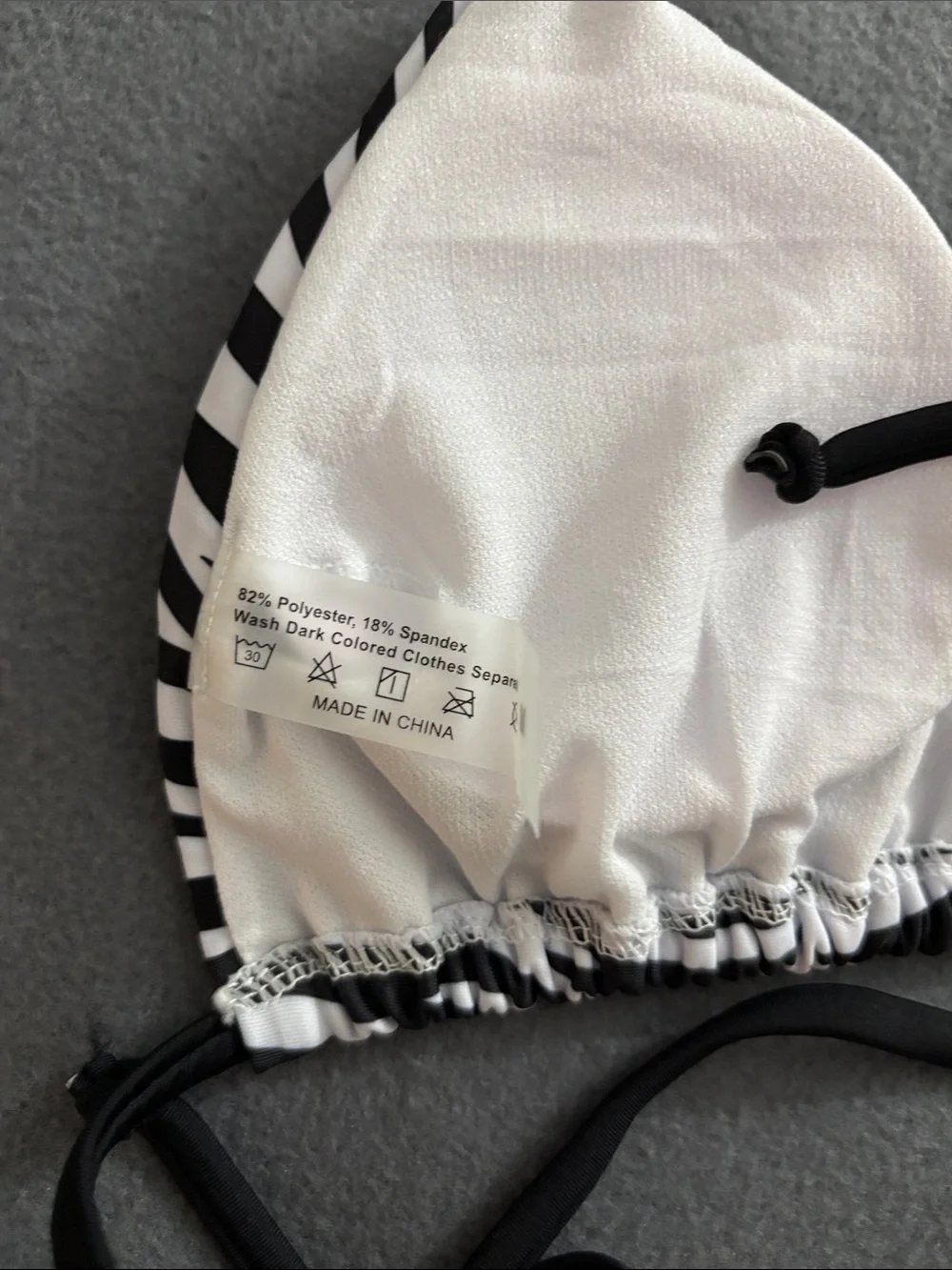 Zebra Print Triangle Bikini Set Size M